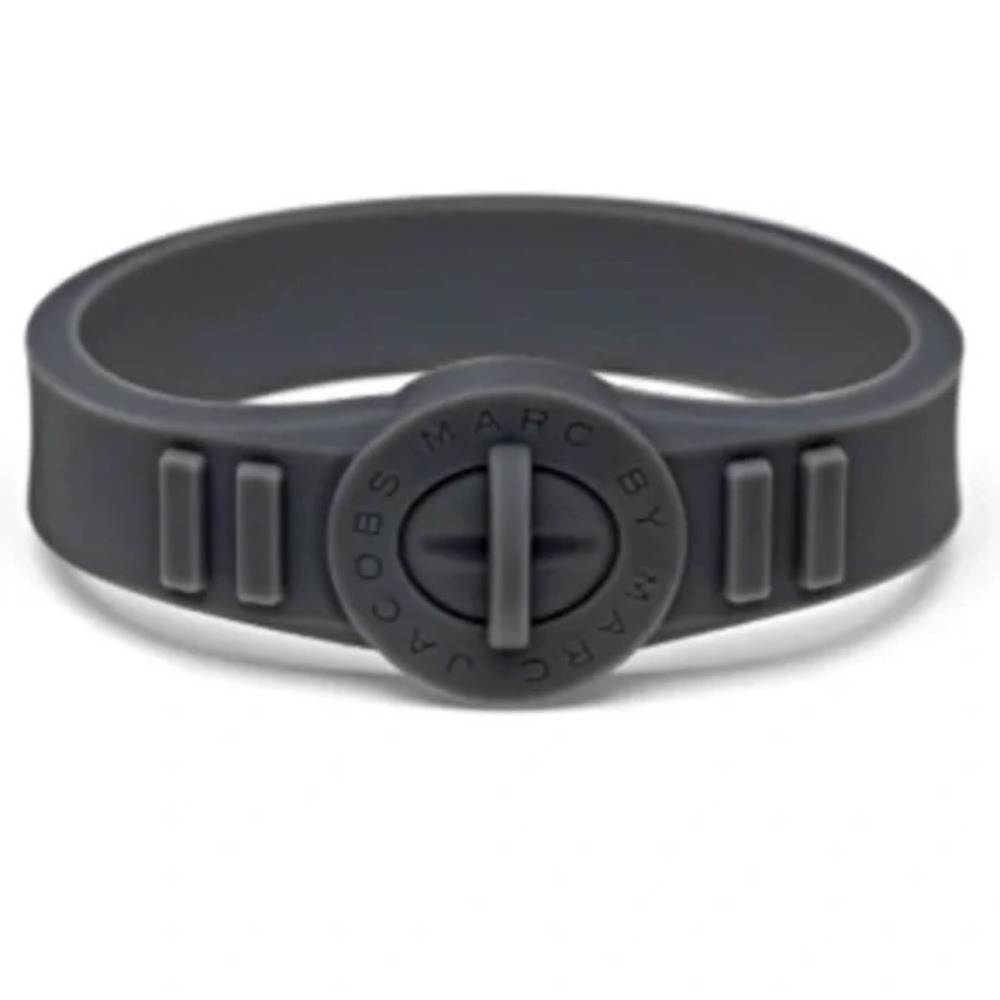 Marc By Marc Jacobs Black Silicone Bracelet